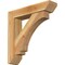 Ekena Millwork Imperial Slat Rough Sawn Bracket w/ Offset Brace, Western Red Cedar, 6"W x 26"D x 26"H BKT0604X26X26IMP06RWR - alternate 1